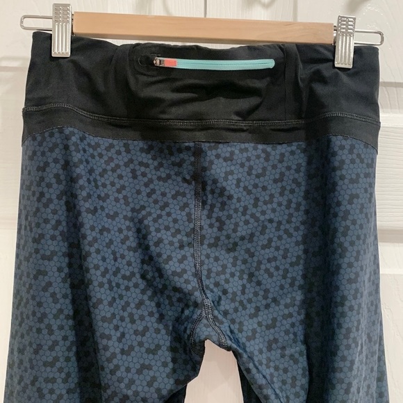 Sweaty Betty High Rise Honeycomb Navy Leggings - Picture 7 of 15